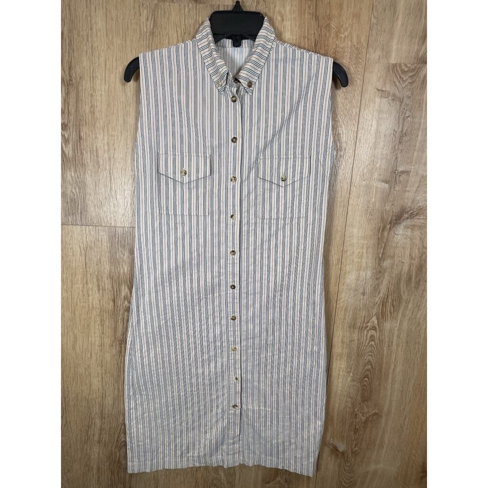 Not for Sale Aithenticated Burberry Sleeveless Shirt Dress Size 8 NO Belt